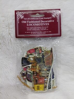 NWT Vintage Set of Six Old-Fashioned Locomotive Ornaments